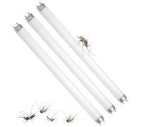 Behogan Lot de 3 tubes de rechange T8 10 W pour destructeur d'insectes, tubes lumineux UV de 330 mm, ampoule de rechange pour tueur de moustiques de 10 W, lampe anti-mouches