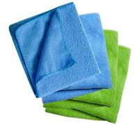 Behogan Lot de 4 chiffons en coton de bambou, 30 x 38 cm, chiffons de nettoyage absorbants, chiffons de nettoyage en microfibre, chiffons de nettoyage réutilisables pour surfaces brillantes, pour