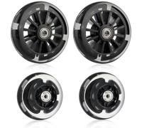 Behogan Lot de 4 roues de rechange pour trottinette - 2 x 120 mm + 2 x 100 mm - Pour trottinette Stunt Scooter, pneus de scooter - Compatible avec la plupart des trottinettes freestyle