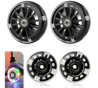 Behogan Lot de 4 roues de rechange pour trottinette - 2 x 120 mm + 2 x 80 mm - Pour la plupart des trottinettes freestyle