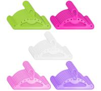 Behogan Lot de 40 cintres pour bébé - 5 couleurs - Accessoires de poupée - Cintres pour bébés et poupées - Cintres pour bébés et poupées (12 x 7,1 cm)