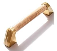 Behogan Main courante en bois salle de bain : poignées d'appui de 30 cm pour personnes âgées, poignée de douche en acier inoxydable 304, poignée de douche d'aide au relèvement pour WC, salle de bain