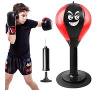 Behogan Punchingball Table : punching ball de bureau, mini sac de frappe avec ventouse et pompe à air, sac de frappe Funpunch Rage Bag, Punching Ball Set de table Sac de frappe Mini Boxball Sac de