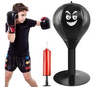 Behogan Punchingball Table : punching ball de bureau, mini sac de frappe avec ventouse et pompe à air, sac de frappe Funpunch Rage Bag, Punching Ball Set de table Sac de frappe Mini Boxball Sac de