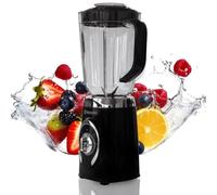 BEHOME Blender Mixeur électrique avec Gourde de 1,25 L | Mixeur avec réglage de la vitesse 500 W et lumière LED pour Smoothies, Shacker Protéines, Sauces, Bouillies