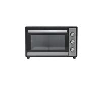 BEHOME Four Électrique 70 litres, Four d'extérieur ventilé, grand four avec rôtisserie, température 230°, 60', gril, plaque de cuisson, plaque de cuisson et rôtisserie inclus, avec dou