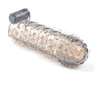 BeHorny Anneau pénien, stimulateur clitoridien vibrant avec manche texturé stimulant