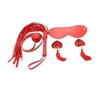 BeHorny Basics Kit pour Débutants Bondage S & M, Pampilles pour Tétons, Bâillon Fouet, bandeau pour les yeux