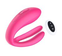BeHorny Couples Vibrator Anneau pénien vibrant Double vibrateur pour point G et clitoris pour couples, jouets sexuels pour adultes