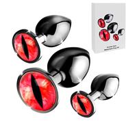 BeHorny Ensemble de plugs anaux, ensemble de 3 plugs anaux en métal avec coffret cadeau