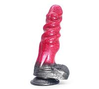BeHorny Gode Sex Toy, Gode Alien/Dragon en Silicone Liquide avec Ventouse