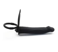 BeHorny Gode Vibrant en Silicone avec 2 Anneaux pour Pénis
