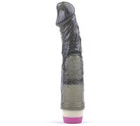 BeHorny Gode Vibromasseur Pénis Réaliste, Longueur 8.7", Veines, Tête de Pénis, Puissance Massive, Noir