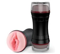 BeHorny Masturbateur, jouet sexuel masculin à double extrémité - Bouche et vagin