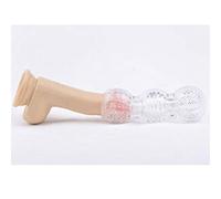 BeHorny Masturbateur Masculin Chatte de Poche avec Zones de Stimulation Texturées, Transparent