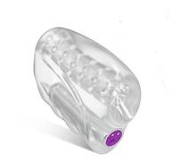 BeHorny Masturbateur masculin, moteur rechargeable et amovible 10 modes, transparent