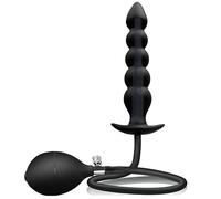 BeHorny Perles anales gonflables, pompe et valve haute pression, mv-x2709L, noir
