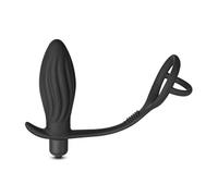BeHorny Plug anal avec anneaux péniens et testicules