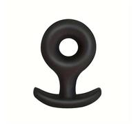 BeHorny Plug anal, extenseur en silicone, anneau pour une récupération facile, noir