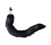 BeHorny Plug anal queue de renard en fourrure, plug anal queue de chat