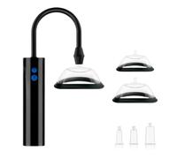 BeHorny Pompe à chatte, pompe à tétons/clitoris, pompe d'aspiration rechargeable, 5 tailles de ventouses différentes, chargement par prise