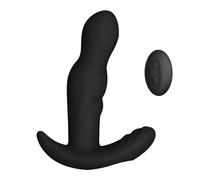 BeHorny Vibromasseur anal, masseur de prostate à poussée, 10 vitesses, sans fil, télécommande rechargeable