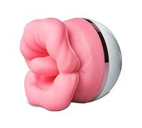 BeHorny Vibromasseur buccal et langue rechargeable en silicone, 3 modes, rose