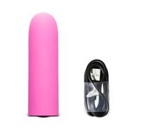 BeHorny Vibromasseur Bullet, 7 modes, méga puissance, rechargeable, jouet sexuel, rose