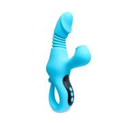 BeHorny Vibromasseur lapin en silicone, rechargeable et étanche, avec fonction chauffante, pour clitoris