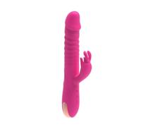 BeHorny Vibromasseur lapin en silicone, rechargeable et étanche, stimulateur de clitoris
