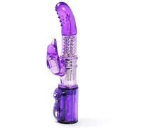 BeHorny Vibromasseur Lapin, Long 10" Point G Sex Toy Multi-Vitesse de Haute Qualité, Mega Power Thriller