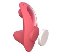 BeHorny Vibromasseur papillon Panty, stimulateur clitoridien et labial, contrôle par application, rechargeable