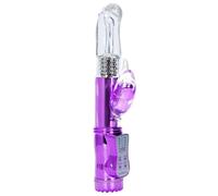 BeHorny Vibromasseur Rabbit, stimulateur de clitoris et point G, puissance exceptionnelle et perles rotatives