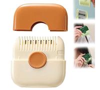 behound 2 in 1 Hair Trimmer, Hair Clipper Comb Multifunctional Hair Cutting Tools Household Portable Hairdressing Tool, Manual Hair Trimmer Comb for Women (Orange)