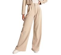 behound Lightweight Tailored Wide Leg Pants, Womens Casual Effortless Tailored Wide Leg Pants (Bronze,2XL)