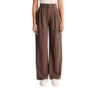 behound Lightweight Tailored Wide Leg Pants, Womens Casual Effortless Tailored Wide Leg Pants (Brown,L)
