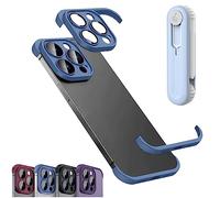behound Luxury Corner Edge Pad Lens Protector for iPhone Series, Anti-Fall Silicone Protector Corners Camera Lens Case TPU Edge for iPhone 12/13/14 Pro Max (for iPhone 13,Blue)