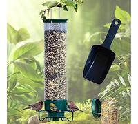 behound Squirrel-Proof Bird Feeder, Hanging Wild Bird Feeder Squirrel Proof for Outdoors, 5-Pound Seed Capacity (Big)
