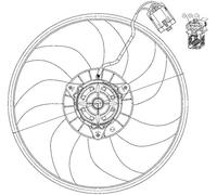BEHR HELLA SERVICE 8EW 351 039-741 *** PREMIUM LINE *** Ventilateur, refroidissement du moteur
