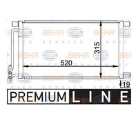 BEHR HELLA SERVICE 8FC 351 038-211 *** PREMIUM LINE *** Kondensator, Klimaanlage