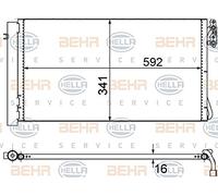 BEHR HELLA SERVICE 8FC 351 302-624 Condenseur, climatisation