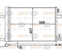 BEHR HELLA SERVICE 8FC 351 310-614 Kondensator, Klimaanlage