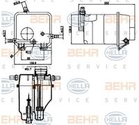 BEHR HELLA SERVICE 8MA 376 755-211 Vase d'expansion, liquide de refroidissement