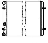 BEHR HELLA SERVICE 8MK 376 713-774 Radiateur, refroidissement du moteur