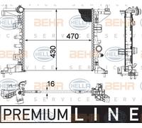 BEHR HELLA SERVICE 8MK 376 756-441 *** PREMIUM LINE *** Radiateur, refroidissement du moteur