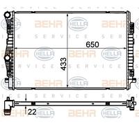 BEHR HELLA SERVICE 8MK 376 901-384 Kühler, Motorkühlung