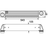 BEHR HELLA SERVICE 8ML 376 746-461 *** PREMIUM LINE *** Intercooler, échangeur