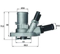 Behr Thermot-Tronik Thermostat, liquide de refroidissement Ti 149 88