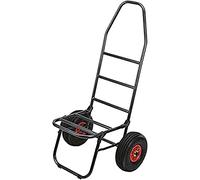 Behr Trolley de Pêche, Eco Trolley avec Roues Pneumatiques et Cadre en Acier 19 mm, Rouge, 72 x 52 x 33 cm, 100 kg, Conçu pour la Pêche à la Carpe, Design Éco-responsable