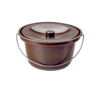 Behrend Chaise percée Seau, nuit Chaise, Seau en Plastique avec Couvercle, 2 couleurs